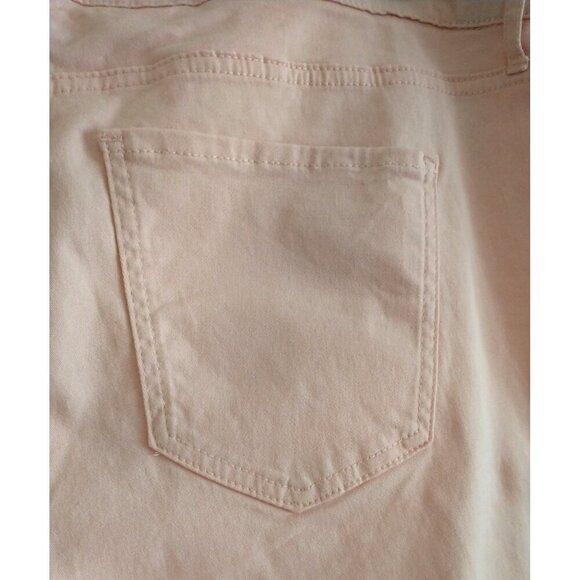 Code Bleu SoHo Hi Rise Cropped Jeans Capri Pockets Pink Stretch  - 18W - Picture 6 of 8